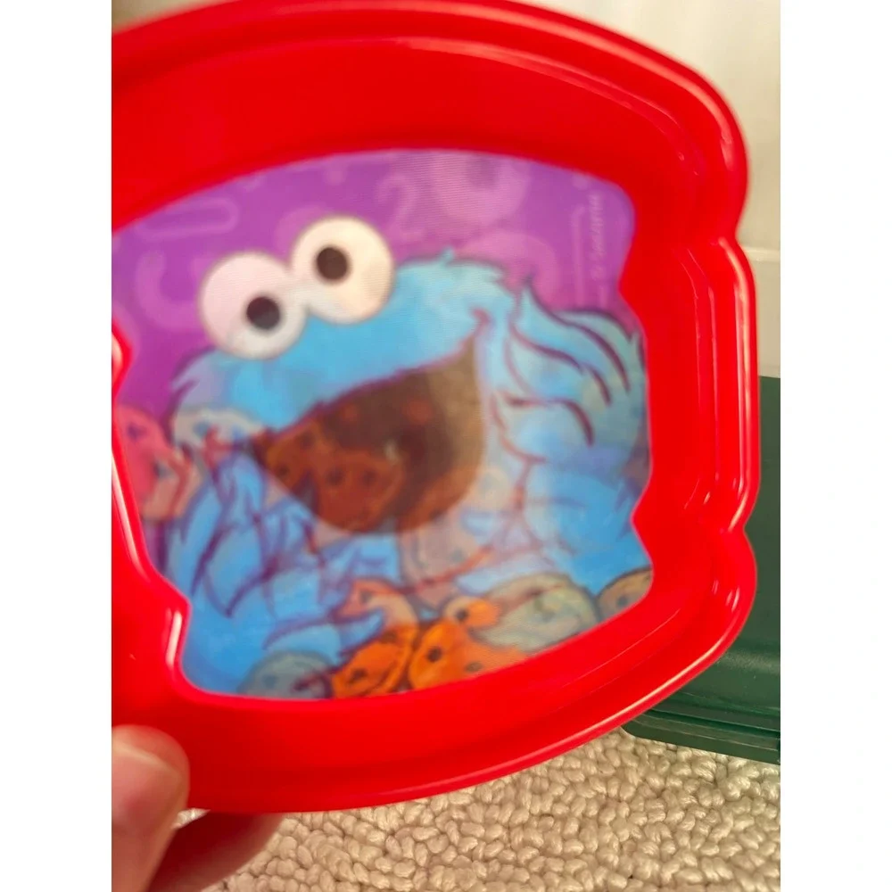 Tupperware & Sesame Street Sandwich Container Bundle Cookie‎ Monster 4pc Set